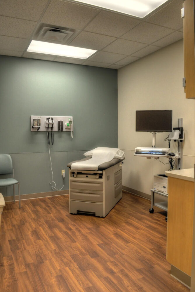 Bronson Fast Care patient room
